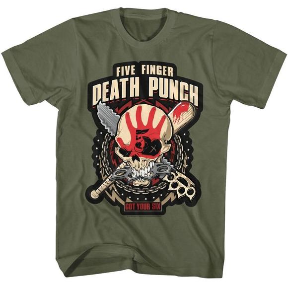 Five Finger Death Punch Got Your Six Unisex T Shirt - Picture 1 of 4